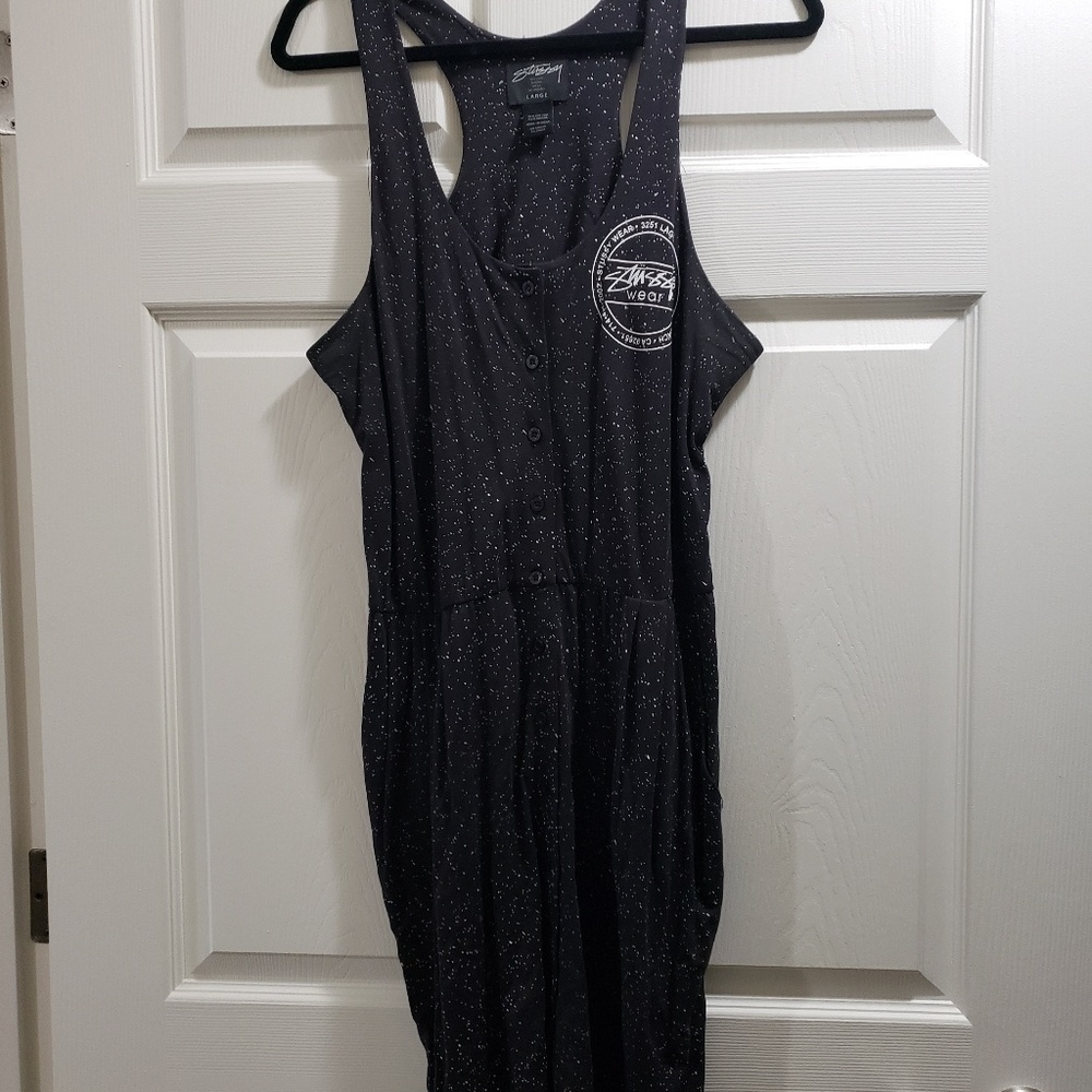 Freckled button up Stussy dress